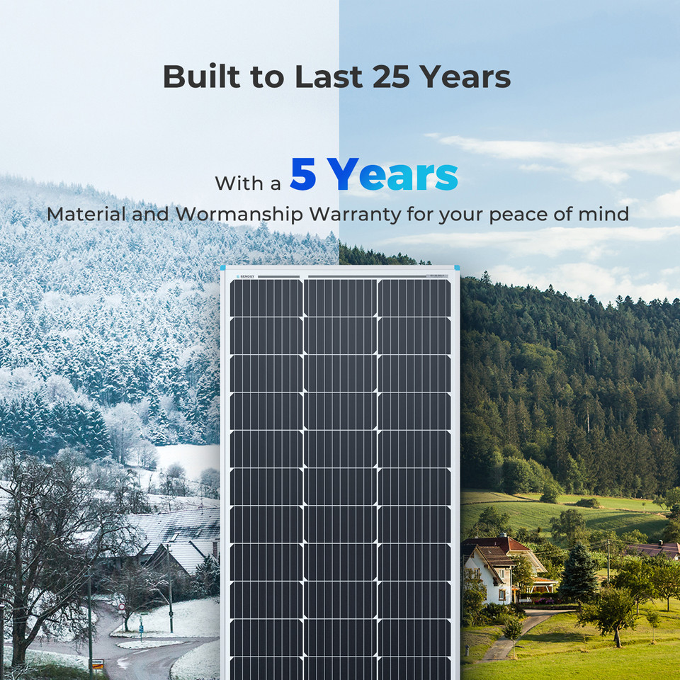 100 Watt 12 Volt Monocrystalline Solar Panel (Compact Design) - Image 8