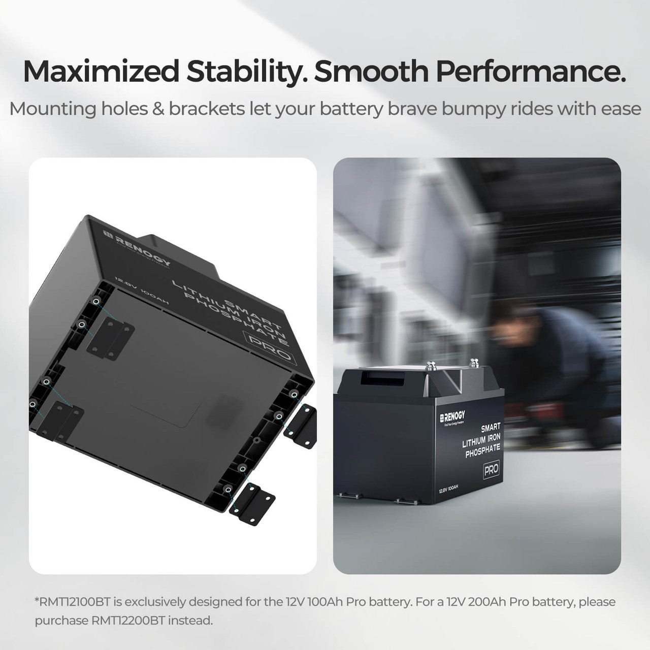 12V 100aH Lithium Battery Bracket - Image 3