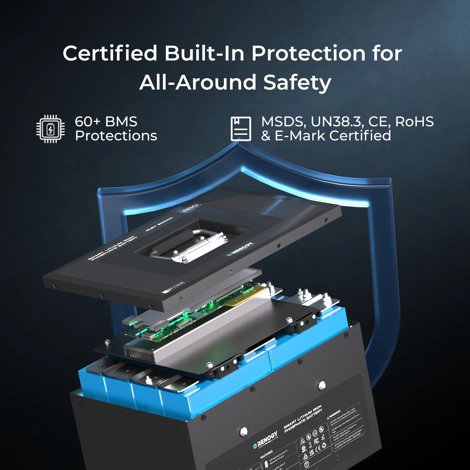 12V 135Ah Pro Smart Lithium Iron Phosphate Battery - Image 6