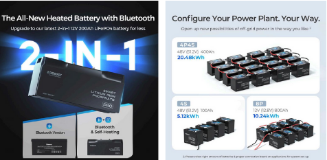 Renogy 12V 500Ah Underseat Pro Smart Lithium Iron Phosphate Battery - Image 4